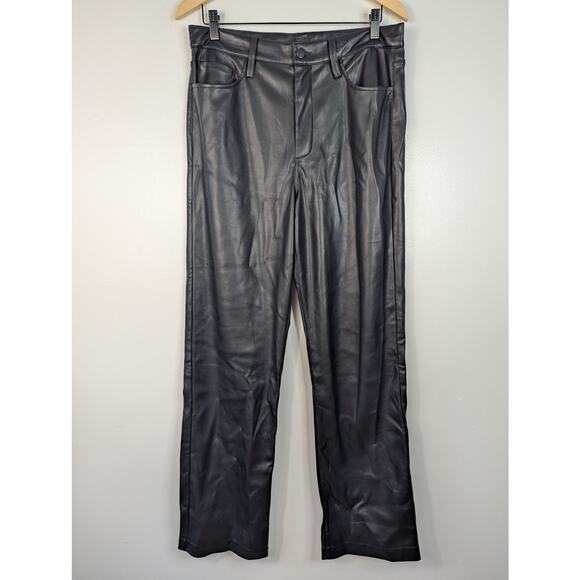 Joe's The Margot Faux Leather High Rise Straight Leg Pant - Picture 2 of 7